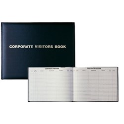 DEBDEN VISITORS BOOK Corporate192Pg 300x200 Black