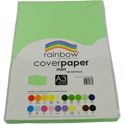 RAINBOW COVER PAPER 125GSM A3 Mint