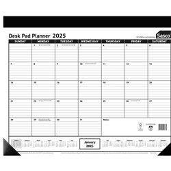 Sasco Desk Pad Planner 430 x 555mm Year To View