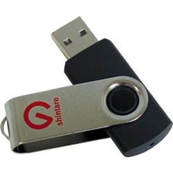 Shintaro 64GB Rotating Pocket Disk USB3.2 Black