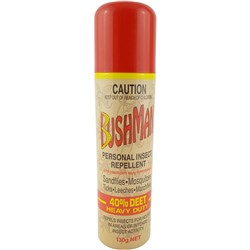 Bushman Heavy Duty Insect Repellent Aerosol 40% Deet 130g Can Box Of 12