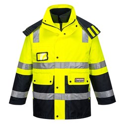 Huski Venture Hi-Vis 4-in-1 Contrast Jacket Extra Small Yellow And Navy
