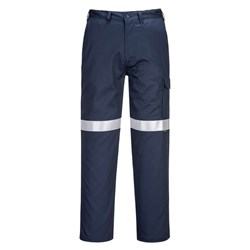Portwest Bizflame FR Cargo Pants With Tape Size 40 Short Navy