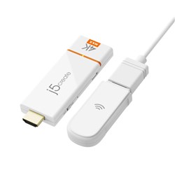 J5Create JVAW76MAX ScreenCast 4K Wireless Display Adapter White