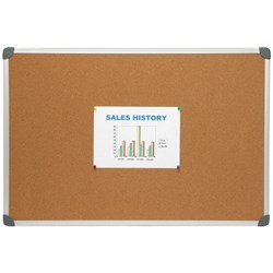 BOONE CORKBOARD Alum Frame 1200x900mm Natural