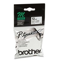 BROTHER MK231 PTOUCH TAPE Cassette 12mmx8M Black On White Tape