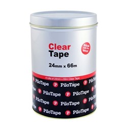 PILOTAPE STATIONERY TAPE Premium 24mmx66m Clear