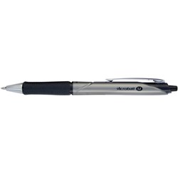 PILOT ACROBALL BALLPOINT PEN Retractable Med 1.0mm Black