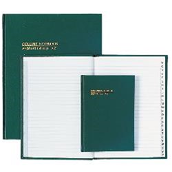 COLLINS NOTEBOOK HARD COVER A5 A-Z 240Pg Green