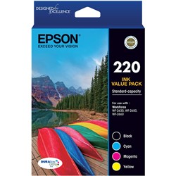 EPSON 220 INK CARTRIDGE 4 Ink Value Pack