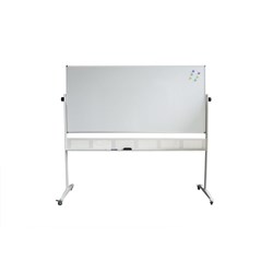 FURNX DOUBLE SIDED WHITEBOARD 1200x900mm Incl Stand Mobile