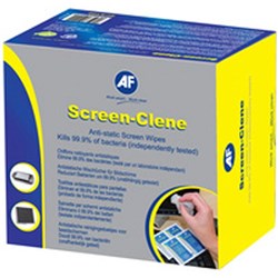 AF SCREEN CLENE DUO WIPES 135x175mm Tub   100 Sheets/Tub
