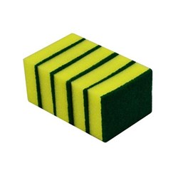 ITALPLAST SPONGE SCOURER General Purpose 100mmx75mm Pack Of 4