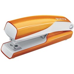 LEITZ NEXXT SERIES WOW STAPLER Metal Half Strip 26/6 Orange