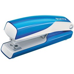 LEITZ NEXXT SERIES WOW STAPLER Metal Half Strip 26/6 Blue