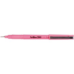 ARTLINE 200 FINELINER PENS Bright 0.4mm Pink