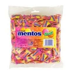 MENTOS CONFECTIONERY Fruit Flavour Pillow Pack/200