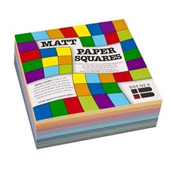 QUILL BRENEX PAPER SQUARES 254mm 70gsm Glossy Asst Pack of 360