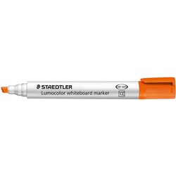 Staedtler 351B Lumocolor Whiteboard Marker Chisel 2-5mm Orange Pack of 10