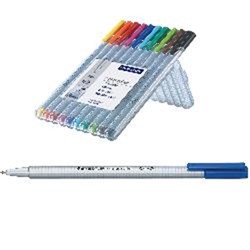 STAEDTLER TRIPLUS ROLLERBALL 0.4mm Wlt10 Asst