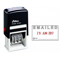 SHINY SELF INKING DATE STAMP "Emailed" S410