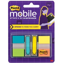 POST-IT MOBILE ATTACH AND GO PM-FLAGS1 Flags Dispenser PK4