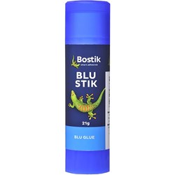 Bostik Blu-Stik 21g Medium Blue Dries Clear