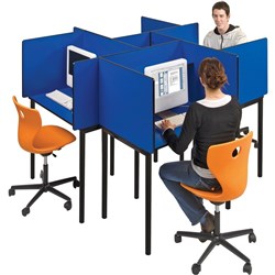 LIBRARY CARREL Type A 900x600mm 695 & 750mm