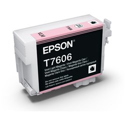 Epson T7606 UltraChrome HD Ink Cartridge Light Magenta