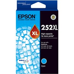 Epson 252XL DURABrite Ultra Ink Cartridge High Yield Cyan