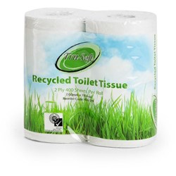 TOILET ROLLS 400Sht PK4