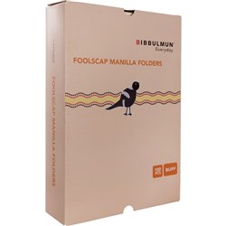 Bibbulmun Manilla Folders Foolscap Buff Box Of 100