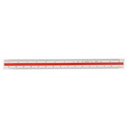 TRIANGULAR SCALE RULER 30CM 6 Scale Deli 8930
