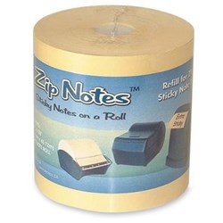 ZIP NOTES STICKY NOTES On A Roll  76.2mm x 45.72M