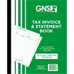 INVOICE STATEMENT BOOK Duplicate/Carbonless 10 x 8mm 50LF