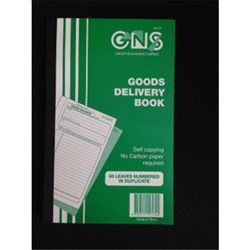 GOODS DELIVERY BOOK 50L Self Copying Carbonless 50 Leaves Numbers in Duplicate