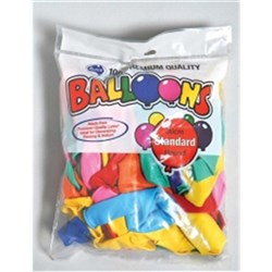 BALLOONS ALPEN 30CM ASST Colours Pack/100