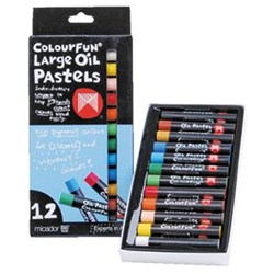 CRAYONS MICADOR OIL PASTELS Large 12 Colors in a Pack
