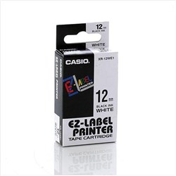 CASIO 12MM BLACK ON WHITE Labels