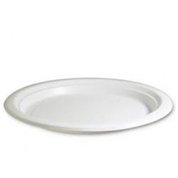 ROUND SUGAR CANE PLATES 9inch 230mm Pack Of 50