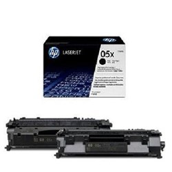 HP 05X BLACK DUAL TONER PACK 2 X 6,500 page yield For LJ P2055