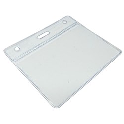 CLEAR ID/VISITOR POUCH HOLDER Pocket Size Inner 104x94mm Outer 108x118mm