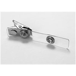 CLEAR STRAP CLIP WITH METAL Alligator Clip Standard 60mm