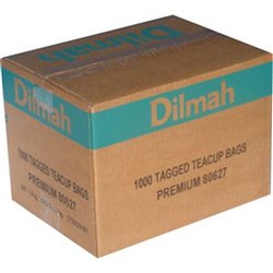 DILMAH TEABAG STRING & TAGGED BAG BOX OF 1000