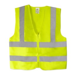 FLUORESCENT  VEST LARGE Printed Logo 2 Colours