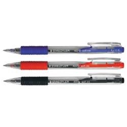 STAEDTLER 422G STICK BALL PEN Retractable Soft Grip Black