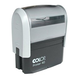 COLOP CUSTOM MADE STAMP R40 Single Colour 40mm x 40mm Round Self Inking Stamp