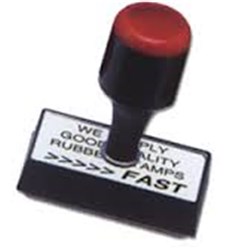 TRADITIONAL RUBBER STAMP One Colour (Made To Order)