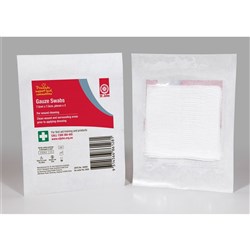 GAUZE SWABS STERILE 7.5CM 7.5cmx7.5cm 5's First Aid Kit Refill